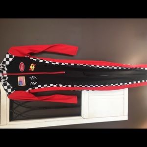 Halloween costume, race car driver